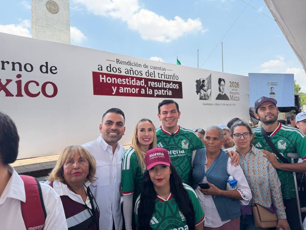 Ra Aguilar refrenda su respaldo a la transformación durante informe por en el segundo aniversario del triunfo de Sheinbaum